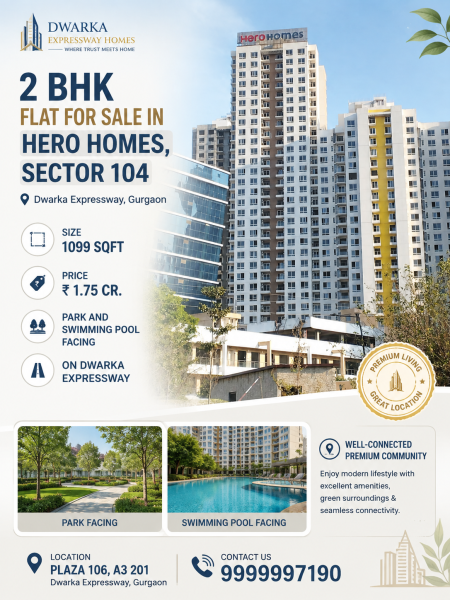 2 bhk flat for sale in hero homes